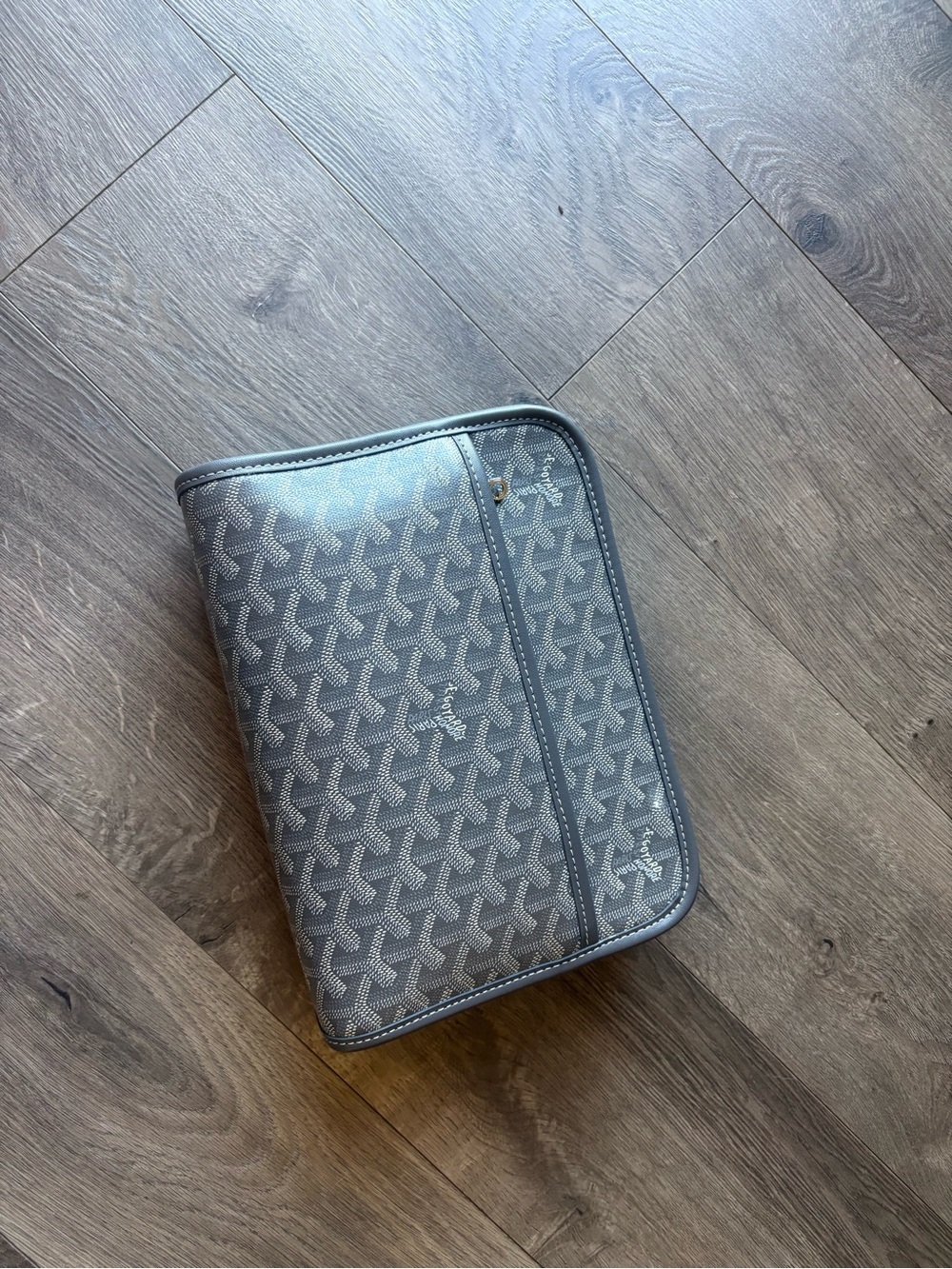 Goyard Gray Patterned Toiletry Organizer